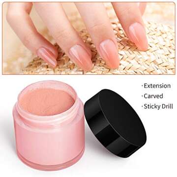 Vcedas 24 Colors Acrylic Nail Powder Set for Creative Nail Art