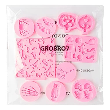 GROBRO7 Halloween Silicone Molds for Creative Baking Fun