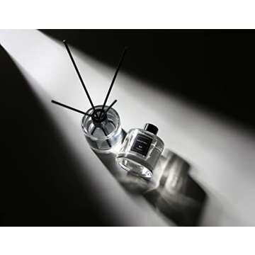 Reed Diffuser Set Of 3 For Bathroom Air Fresheners, Oil Diffuser Sticks | Fresh Linen, Ocean, Eucalyptus & Mint Scent(1.7 fl oz Each Pack) Fragrance With 12 Sticks Defusers | Shelf Decor