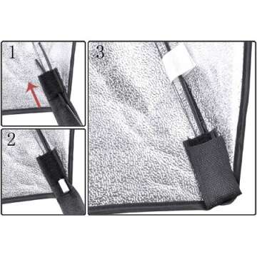 StudioFX 1000 Watt Large Photography Softbox Continuous Photo Lighting Kit 20" x 28" by Kaezi CHS5