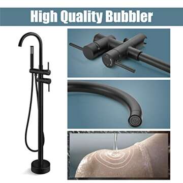 Aolemi Freestanding Tub Faucet for Modern Bathrooms