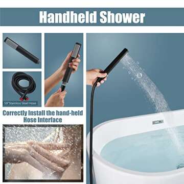 Aolemi Freestanding Tub Faucet for Modern Bathrooms