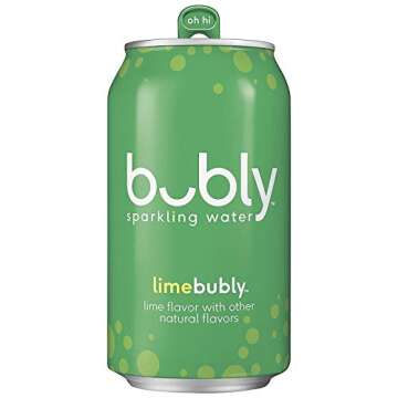 bubly Sparkling Water, Berry Bliss Sampler, 12 fl oz Cans, (Pack of 18)