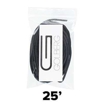 GOLBERG 550lb Mil-Spec Paracord - Durable Nylon for Outdoor Adventures