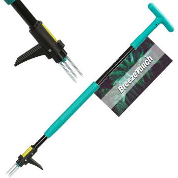 Breeze Touch 39" Weed Pulling Tool, 3-Claw Detachable Weed Puller Tool with Long Handle, Heavy Duty ...
