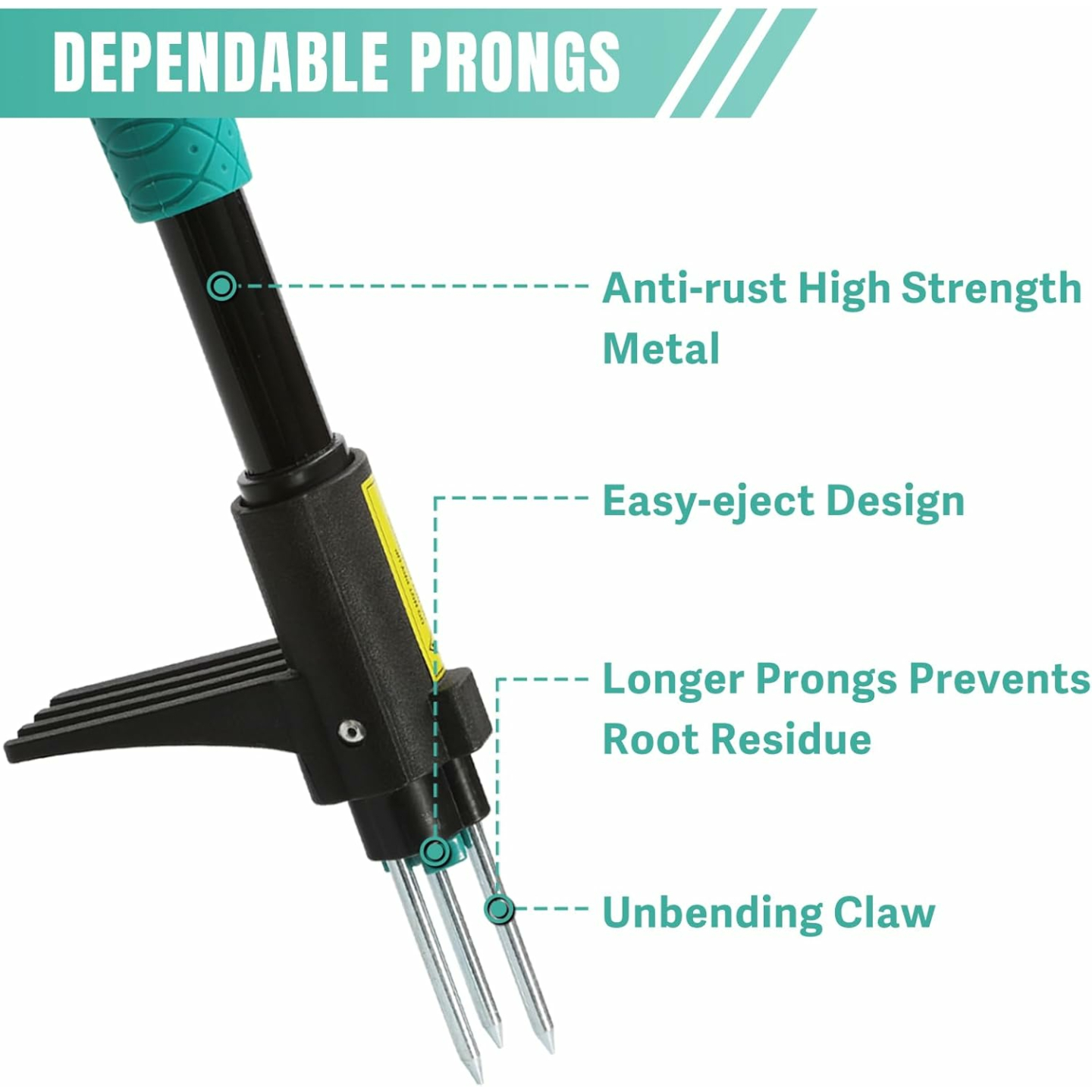 Breeze Touch 39" Weed Pulling Tool, 3-Claw Detachable Weed Puller Tool with Long Handle, Heavy Duty Stand Up Weeder Weeding Tool for Lawn, Yard, Garden, Crabgrass, Dandelion Picker, Weed Remover