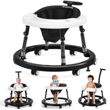 Eco-Friendly Baby Walker with 9 Adjustable Heights and Activity Center