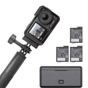 DJI Osmo Action 4 Adventure Combo, 4K/120fps Waterproof Action Camera with a 1/1.3-Inch Sensor, 10-b...