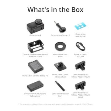 DJI Osmo Action 4 with Dual Screens and 4K Performance