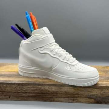 Sneakers High Planter Pot 3D Printed- Pen Holder & Pencil Holders- Plant Pot for Indoor Plants - Uni...