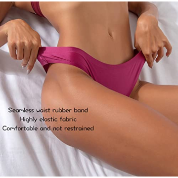 VISSAY Silky Seamless No Show Bikini Panties for Women