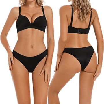 VISSAY Silky Seamless No Show Bikini Panties for Women