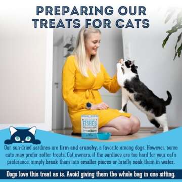 The Granville Island Pet Treatery Sardines for Dogs & Sardines for Cats (7.4 oz, Pack of 1) - Dehydrated Single Ingredient Dog Treats - Natural Dog Treats, Grain Free