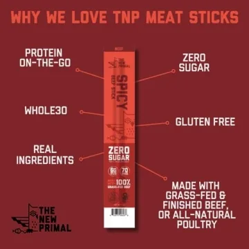 Grass-Fed Spicy Beef Sticks - Healthy Protein Snacks