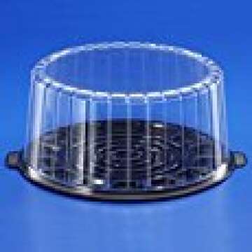 A1 Bakery Supplies 10-11inch Cake Double Layer Clear Cake Container Dome and Base Carry & Display St...