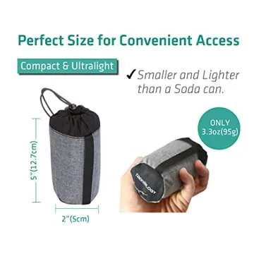 TREKOLOGY Aluft 1.0 Comfy Inflatable Camping & Backpacking Pillow - Perfect for Sleeping, Air Travel, Beach