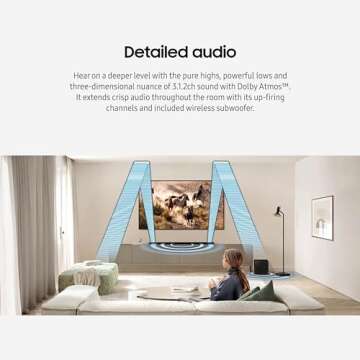 SAMSUNG S800D 3.1.2ch Soundbar w/Wireless Dolby Atmos Audio, Ultra Slim Design, Q-Symphony, SpaceFit Sound Pro, Adaptive Sound, Game Mode Pro with Alexa Built-in, HW-S800D/ZA