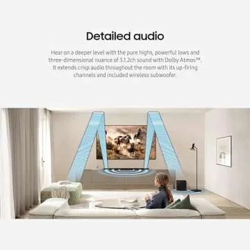 SAMSUNG S800D 3.1.2ch Soundbar w/Wireless Dolby Atmos Audio, Ultra Slim Design, Q-Symphony, SpaceFit Sound Pro, Adaptive Sound, Game Mode Pro with Alexa Built-in, HW-S800D/ZA