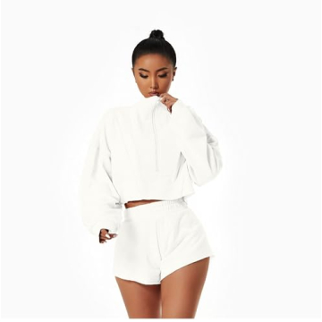 Stylish HerGymClothing Women’s Cropped Sweatshirt - Athletic Wear