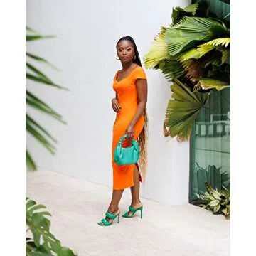 Buy The Drop Plus Size Cap Sleeve Midi Dress Online