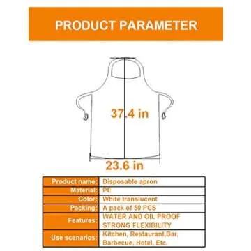 UniPleased Disposable Aprons for Cooking & Painting