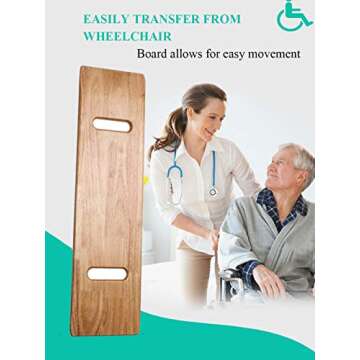 Wooden Slide Transfer Board - Safe, Durable & Easy to Use