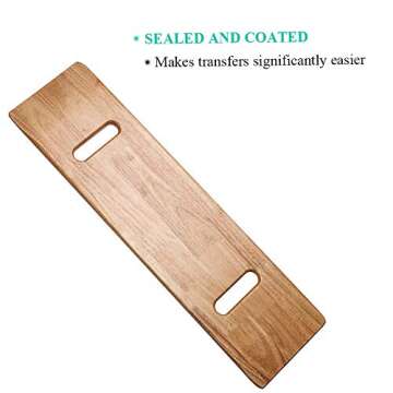 Wooden Slide Transfer Board - Safe, Durable & Easy to Use