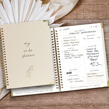 Aesthetic Daily Planner Notebook for Productivity & Organization