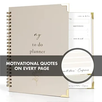 Aesthetic Daily Planner Notebook for Productivity & Organization