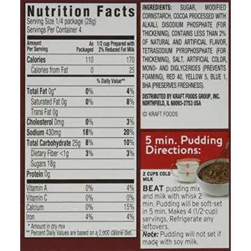 Jell-O Chocolate Instant Pudding & Pie Filling Mix (24 ct Pack, 3.9 oz Boxes)