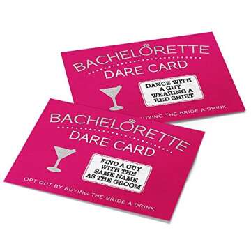 Printed Party Bachelorette Dare Card Scratch Off Game, Girls Night Out, 20 Cards