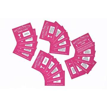Printed Party Bachelorette Dare Card Scratch Off Game, Girls Night Out, 20 Cards