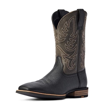 ARIAT BMVY9 Men's Everlite Countdown Western Boot - Black/Slate Grey