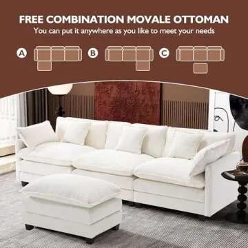 Ihanherry Modular Sectional Cloud Couch for Living Room