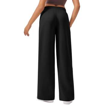 PINSPARK Women's Chic Wide Leg Sweatpants for Stylish Comfort