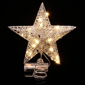 Emopeak 20 LED Christmas Tree Topper for Festive Elegance