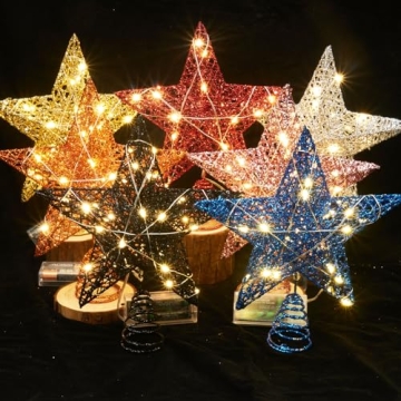 Emopeak 20 LED Christmas Tree Topper for Festive Elegance