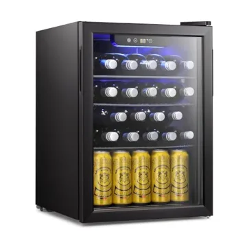 Antarctic Star 24 Bottle Wine Cooler/Cabinet Beverage Refrigerator Small Mini Wine Cellar Beer Soda ...