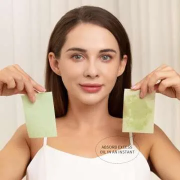 Teenitor Oil Blotting Sheets for Face, 800 Sheets Oil Absorbing Sheets for Face, Natural Green Tea Blotting Paper for Oily Skin, Face Oil Sheets for Your Face Oil Wipes for Face, Oil Control Film