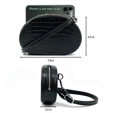 2-Way Small Crossbody Bag Waist Bag Fanny Pack Waist Purse for Women