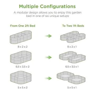 Best Choice Products 8x2x2ft Metal Raised Garden Bed, Oval Outdoor Deep Root Planter Box for Vegetables, Herbs w/ 4 Support Bars, 215 Gal Capacity - Dark Green