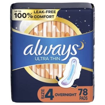 Always Ultra Thin Overnight Pads with Flexi-Wings Buy Now
