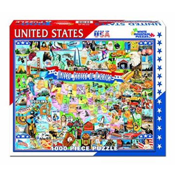 White Mountain USA 1000 Piece Puzzle for Family Fun