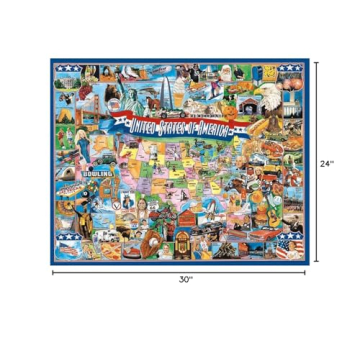 White Mountain USA 1000 Piece Puzzle for Family Fun