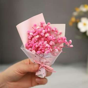 100+Pcs Mini Dried Babys Breath Flowers, 5600+ Multiple Colors Baby Breath Flowers Bulk, Dried Flower for Candle Making Invitation Resin Crafts, Gypsophila for Christmas Wedding Decor