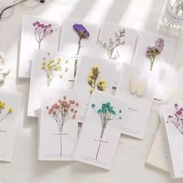 100+Pcs Mini Dried Babys Breath Flowers, 5600+ Multiple Colors Baby Breath Flowers Bulk, Dried Flower for Candle Making Invitation Resin Crafts, Gypsophila for Christmas Wedding Decor