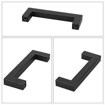 Stylish 12-Pack Black Cabinet Pulls for Modern Homes