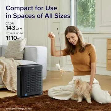 LEVOIT Air Purifier for Home Large Room Bedroom Up to 1110 Ft² with Air Quality Monitor, Smart WiFi...