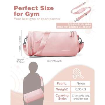 Small Gym Bag for Women,Waterproof Workout Bag Mini Duffle Bag Womens Spotrs Gym Bags Small Travel D...