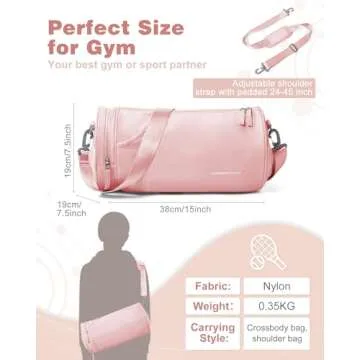 Small Gym Bag for Women,Waterproof Workout Bag Mini Duffle Bag Womens Spotrs Gym Bags Small Travel D...